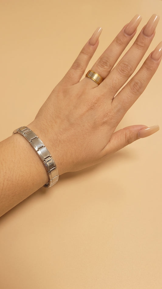 Pulsera Italiana plateada