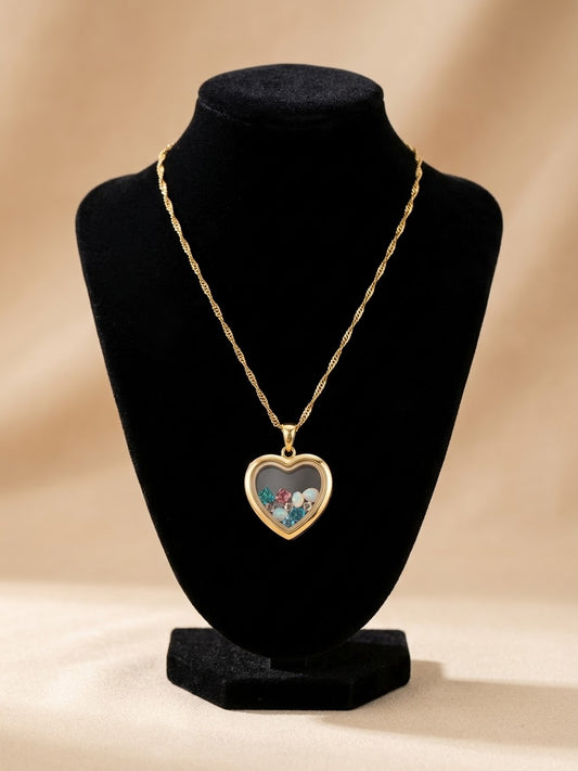 Collar Corazón Multicolor