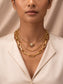 Collar Dorado Cilindro