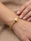 Pulsera pand0ra corazon dorada
