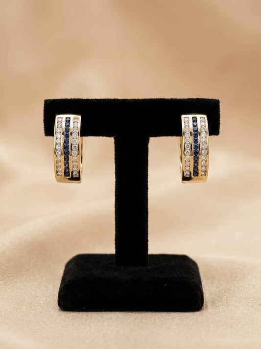 Huggie con un toque azul